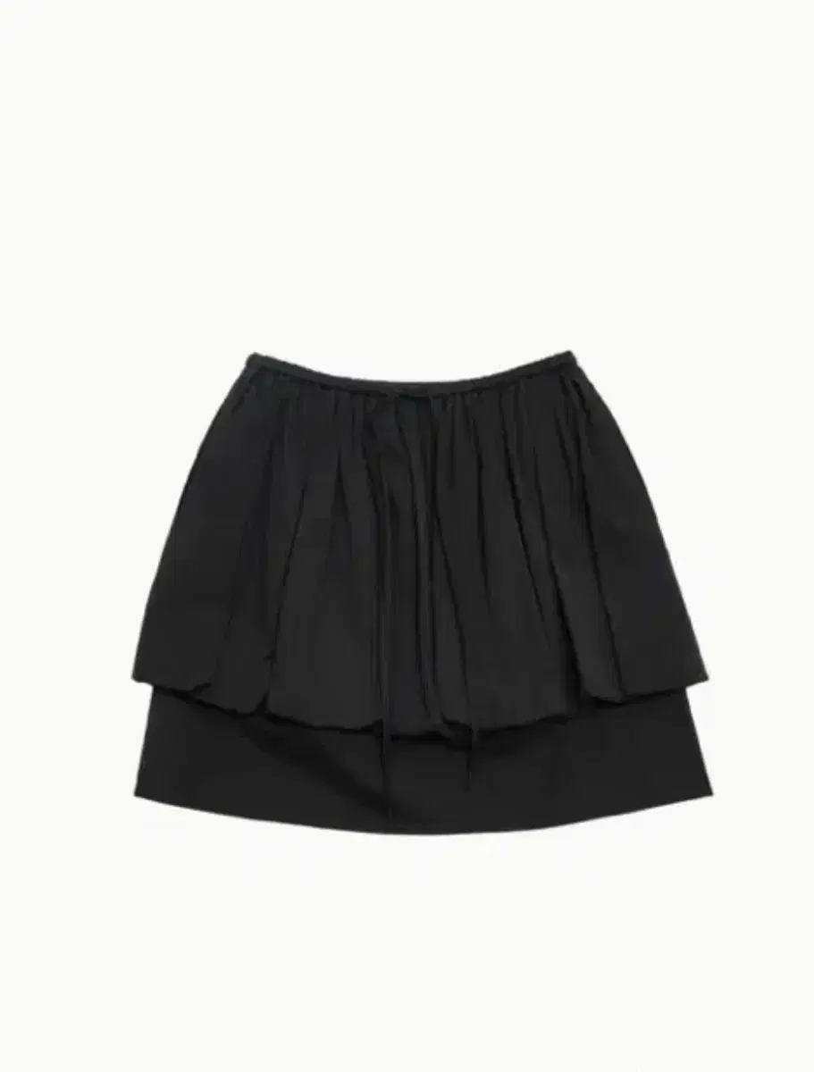 AMOMENTO | 아모멘토 Amomento nylon shirring mini skirt & top